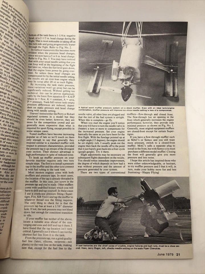 MODEL AVIATION Magazine June 1979  Bebe Jobel D.9: C/L Scale - Image 3 of 4