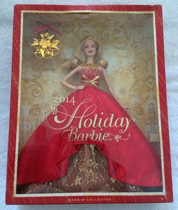 2014 Holiday Barbie Blonde Christmas 