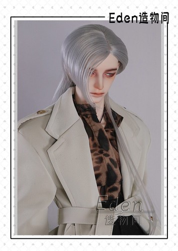 Peluca suave cola de lobo pelo largo recto para muñecas 1/3 BJD muñeca hombre niño tío hombre - Imagen 8 de 19