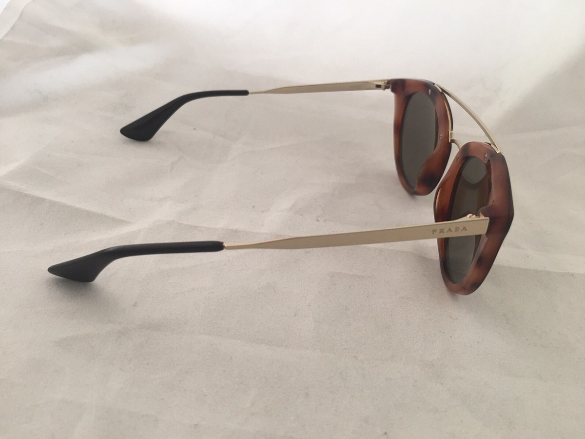 Prada SPR 23S Tortoise & Gold Bar Sunglasses Pink Mirror Lenses Prada PR 23YS Sunglasses with Violet Mirror lenses and  main image 4