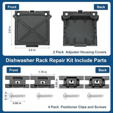 Whirlpool WDT790SLYM1 Dishwasher Upper Top Dishrack Adjuster Kit