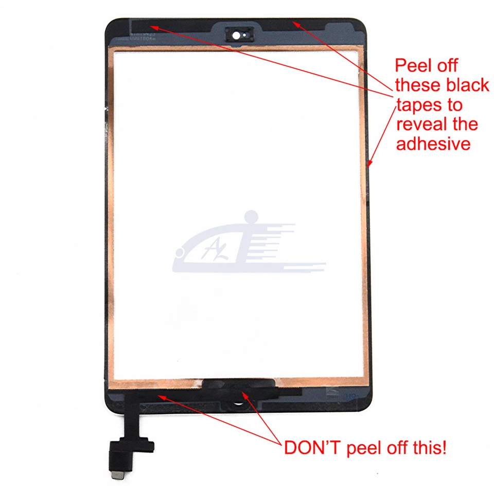 Черный сенсорный экран стекло цифровой планшет и инструменты для iPad Mini 1 2 A1489 A1490 A1491 - Изображение 3 из 4