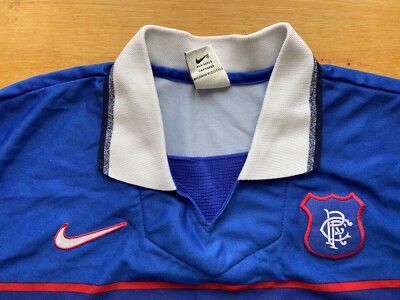 GLASGOW RANGERS 1997 1998 HOME FOOTBALL SHIRT SOCCER JERSEY NIKE