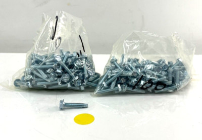 SLOTTED HEX WASHER 1-1/8'' THREAD LENGTH 1'' DIAMETER 1/4''  LOT OF 200