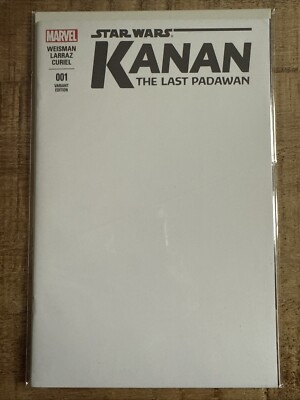 Star Wars: Kanan The Last Padawan #1 - Blank Sketch Variant Cover