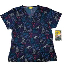 WonderWink Women's Scrub Top 6217-PLM Playmates