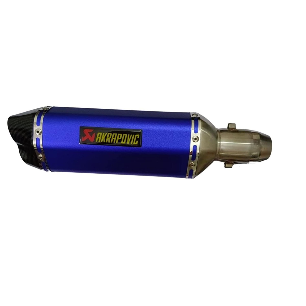 Universal Akrapovic Quad Cut, Carbon Stainless Steel Exhaust