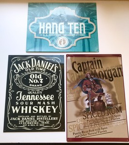 whiskey rum surfing bar man cave signs 3 total nice flyers man cave signs