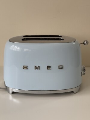 SMEG 2 Scheiben TSF01PBIK Elektrischer Toaster Blau - GEBRAUCHT