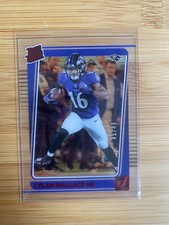2021 Donruss Clearly Red Rated Rookie 45/49 Tylan Wallace Ravens