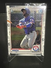 2020 Bowman Chrome Sherten Apostel Rookie Rc Base 1st #BCP-46 Texas Rangers
