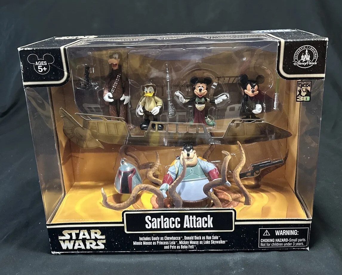 Disney Star Wars Mickey Mouse Sarlacc Attack 5pc Action figure Set