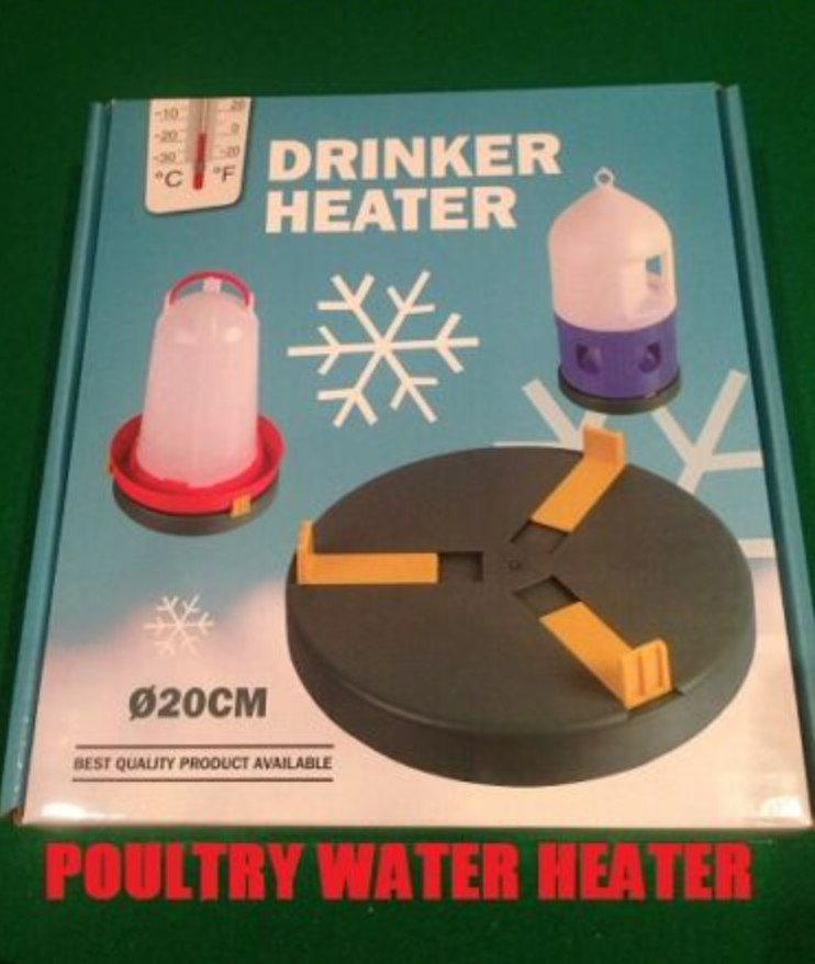 20cm Poultry/chicken/pet drinker heater anti freeze pad keep water from  freezing | eBay