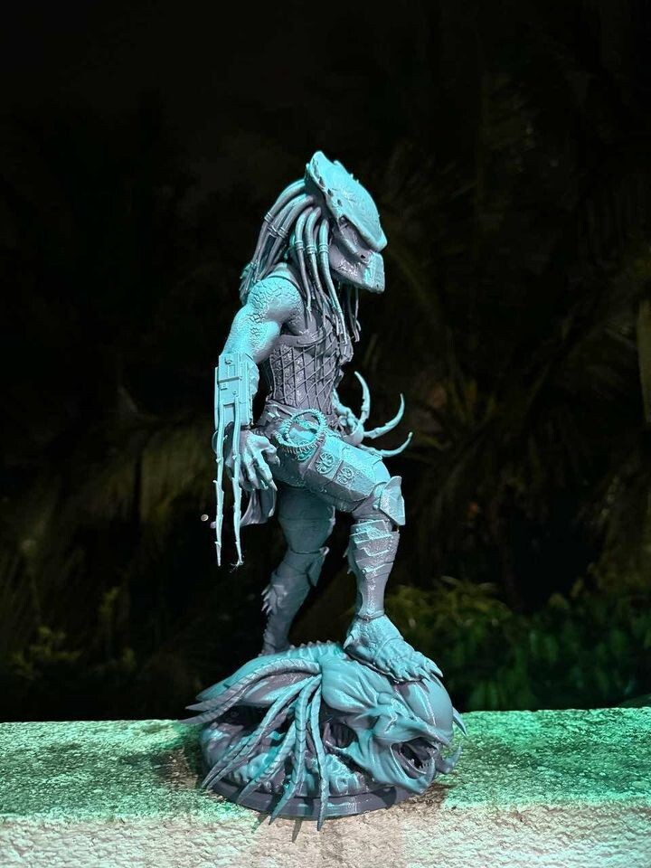 Wolf Predator 3D Printed Model Figure Unpainted Unassembled