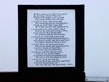 Christian Bible Passage Glass Magic Lantern Slide Antique c1905 Y20423