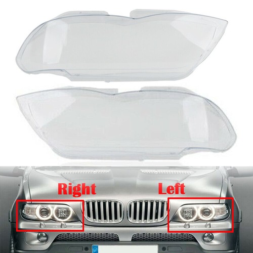 Replace Headlight Lense For BMW X5 E53 2004 2005 2006 Headlight Lens Cover Shell - Picture 2 of 11