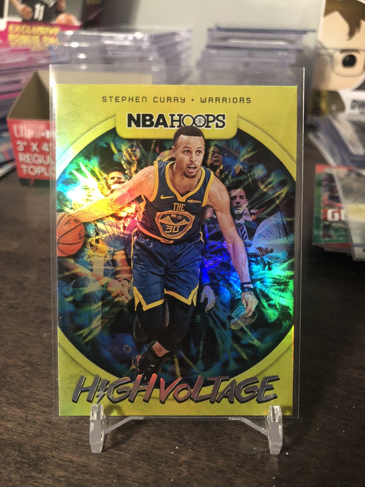 2019-20 Panini NBA Hoops High Voltage Stephen Steph Curry #10 SP INSERT