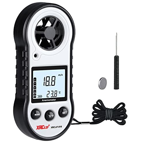 Misuratore di velocità del vento digitale anemometro palmare, velocità (Q3M)