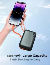 Portable Charger Power Bank 10000mAh 22.5W Fast Charging Battery Pack for iPhone