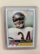 Walter Payton  1981 Topps #400 Nicely Centered   Chicago Bears