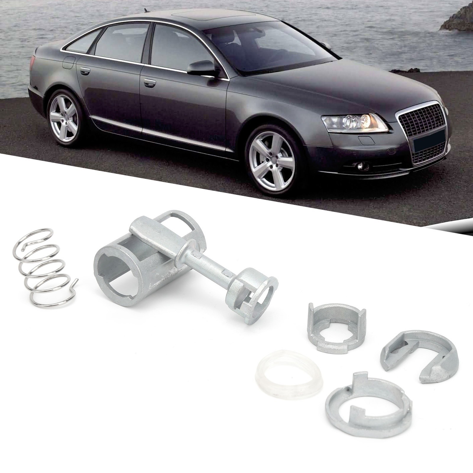 Front Door Lock Cylinder Barrel Repair Kit 1U0837167E Fit For
