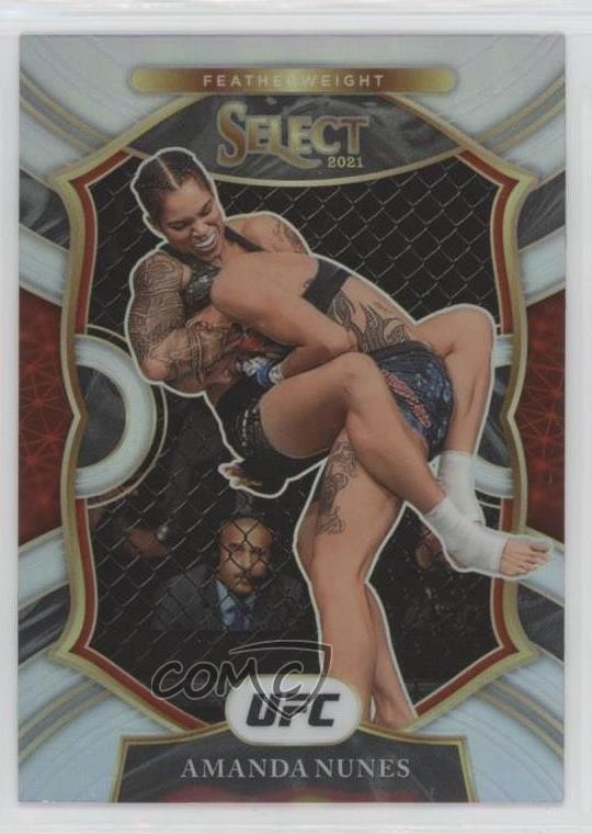 2021 Panini Select UFC Concourse Silver Prizm Amanda Nunes #56 02v3
