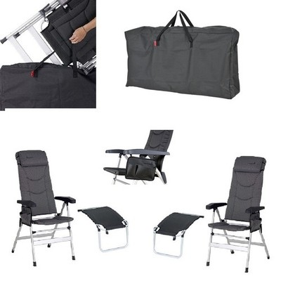 AKTION HOLLY 1 x Klappstuhl Isabella THOR  D-grau+BEINAUFLAGE-SEITEN+STUHLTASCHE