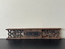 Antique Vintage - Ornate Cast Iron Level - 11 3/4 inches - Tool