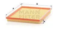 Filtre à air Cartouche filtrante C 3167/1 MANN-FILTER pour OPEL ASTRA F Break - Photo 1/4
