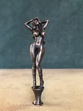 Nude In Boots Pipe Tamper, Solid Fine Pewter