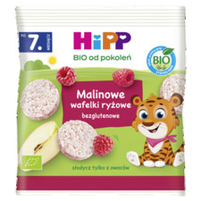 4062300440951 HiPP Malinowe wafelki ryżowe BIO, 30g Hipp Polska sp. z o.o.