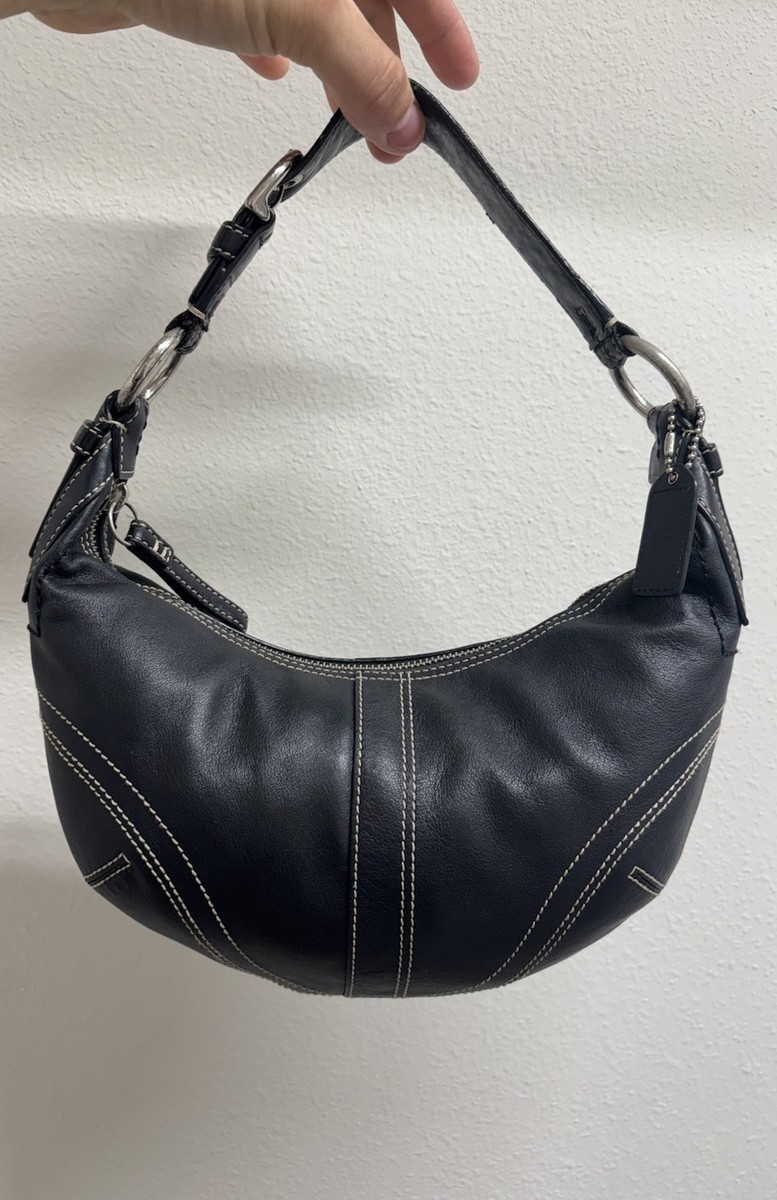 バッグ Coach Hobo Shoulder Bag Black Y2K 10030 Coach Hobo Shoulder Bag Black Y2K 10030