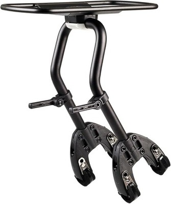 AEROE Spider Pannier Rack Schwarz Gepäckträger Schnell Montage Fahrrad
