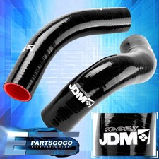 1955-1957 Chevy Small Block 150 210 V8 JDM Silicone Radiator Coolant Hose Black