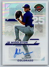 2025 Panini Prospect Edition #168 JB Middleton Holo Prospect Ticket - Silver