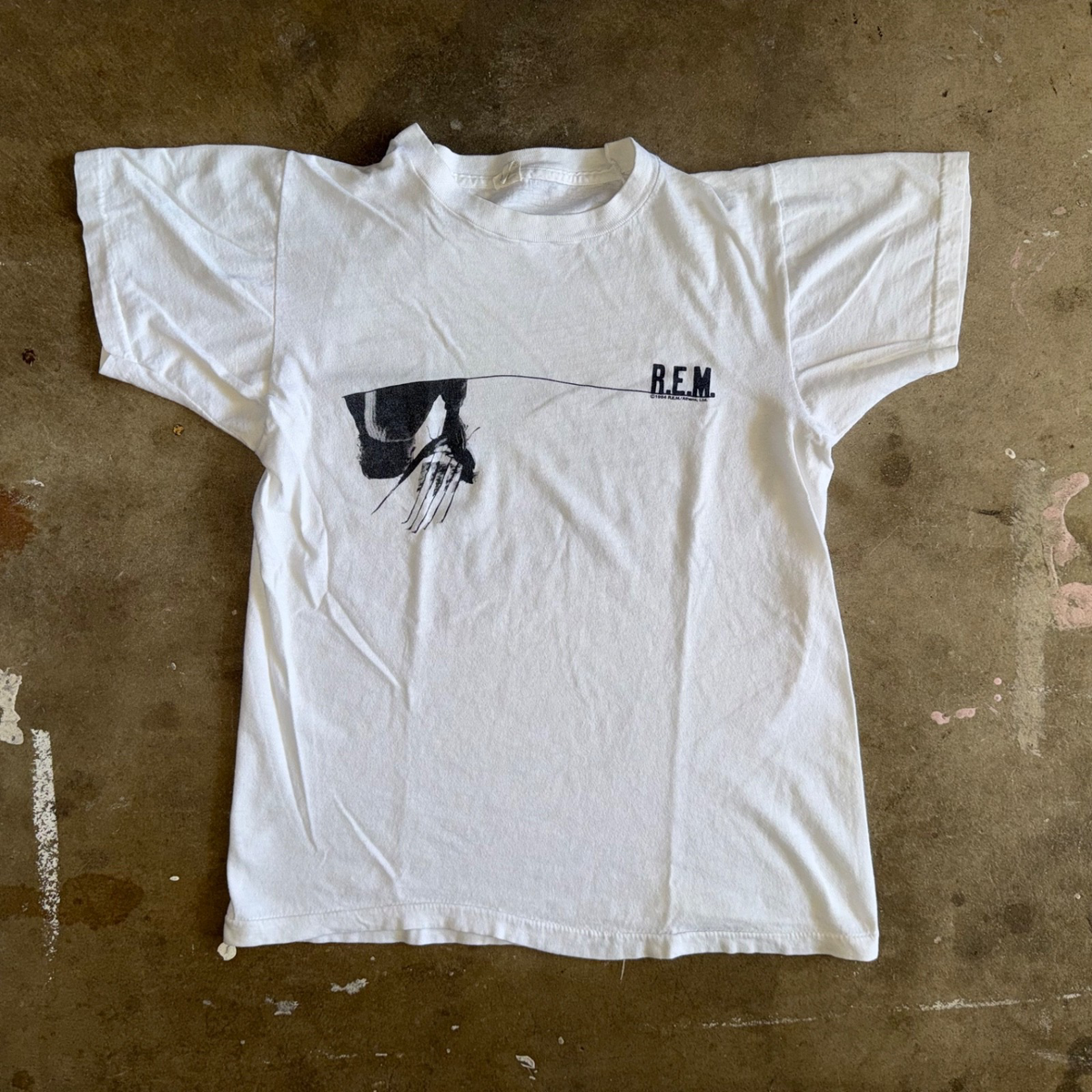80's R.E.M. バンド Tシャツ RARE 1984 VINTAGE 80s R.E.M. (THE BAND) T-SHIRT ADULT SIZE S