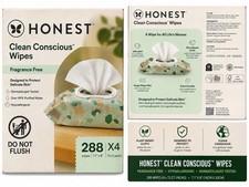 The Honest Company Multi-Use Baby Wipes Geo Mood 288 Count Plant-Based