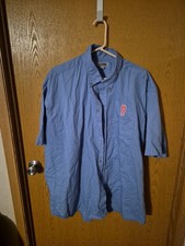 KENWORTH Button Up Short Sleeve Work Wear Adult 2X-LARGE