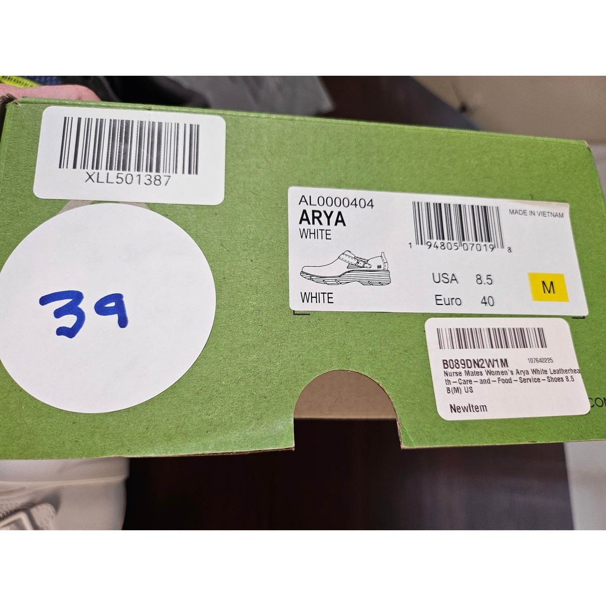 Align Velocity Nursing Shoes Womens 8.5 White New Slip Resistant
