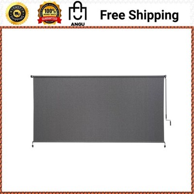 Coolaroo 120x72 Pewter Cordless UV Blocking Exterior Roller Shade