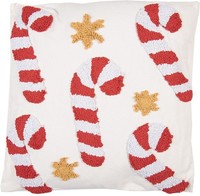Clayre & Eef KG023.134 Kissen GefüLlt 45X45X4 Cm Weiß Rot