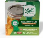 Ball Canning Lids - 1 Box Of 12 Brand New Sealed Regular Mouth