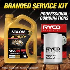 Ryco Oil Filter 5L APX5W30D1 Eng Oil Service Kit for Mazda CX-9 TB 3.7L V6 07-ON