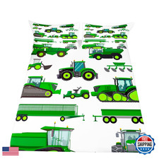 Erosebridal Equipment Trucks Fitted Sheet Excavators Bedding Set For Kids Boys