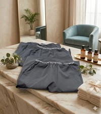 C Saucy Black Modest Scrub Skirt Pull On Medical Nurse Set Of 3 Size Small