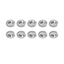 50Pack M2x0.4mm(DxL) Hex Nuts 304 Stainless Steel Hexagon Nuts Silver Tone