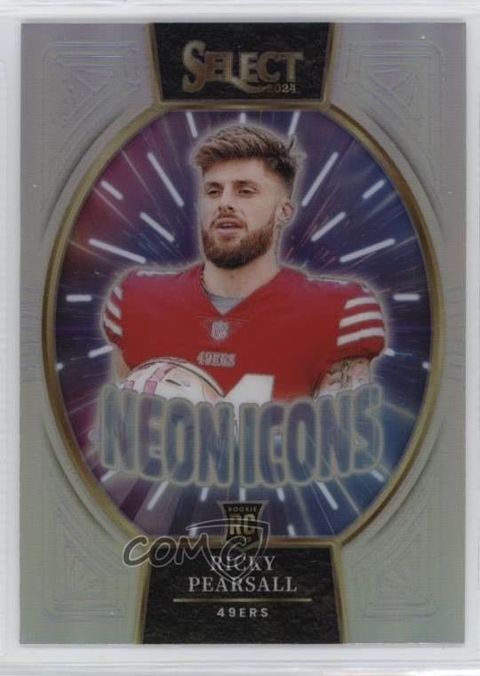 2024 Panini Select Neon Icons Silver Prizm Ricky Pearsall #6 0h28
