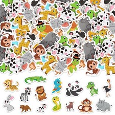 300Pcs Animals Foam Stickers, Self-Adhesive Cartoon Forest Animals Foam Rewar...