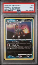 2008 POKEMON DIAMOND & PEARL GREAT ENCOUNTERS #18 HOUNDOOM-REVERSE FOIL PSA 9 on eBay