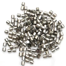 Lot of 100 Bussmann AGA1 Glass Fuses 1 Amp 125 Volt Fast Acting 1/4" x 5/8"